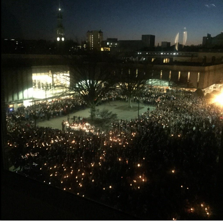 Muslim Lives Matter, Chapel Hill shootings, UNC, candlelight vigil