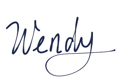 A signature of my name, Wendy